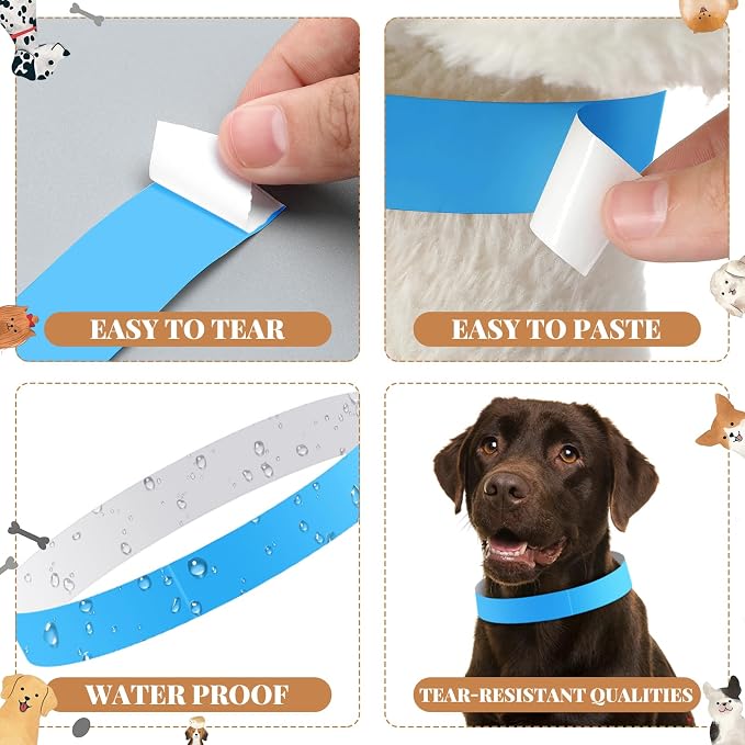 500 Count 20inch Adjustable Paper Dog Collars - Image 3