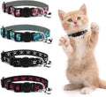 azuza 4 Pack Halloween Kitten Collar Breakaway, Quick Release Safe Buckle by azuza