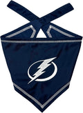 Pets First NHL Tampa Bay Lightning TIE Bandana, Size Large/X-Large. Dog Bandana by PETSFIRST