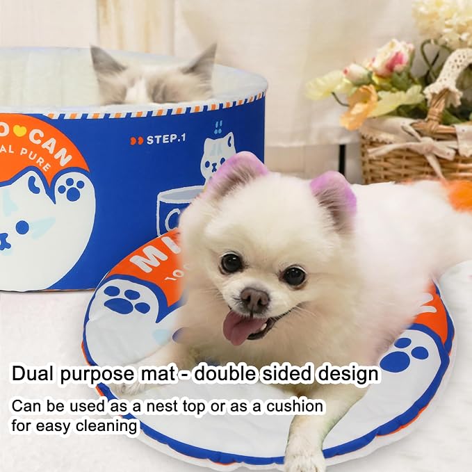 寵幸 Ramen Noodle Dog & Cat Bed, Keep Warm and Super Soft Creative Pet Nest - Image 4