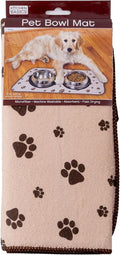 Kitchen Basics Microfiber Pet Bowl Feeding Mat, Anti-Skid and Absorbent by Unknown