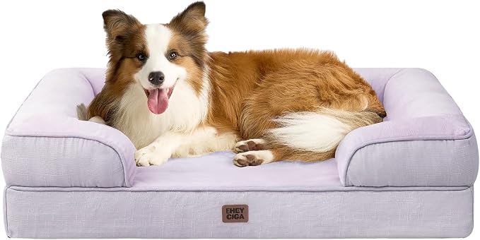 EHEYCIGA Orthopedic Dog Beds for Large Dogs, Waterproof Memory Foam Large Dog by EHEYCIGA