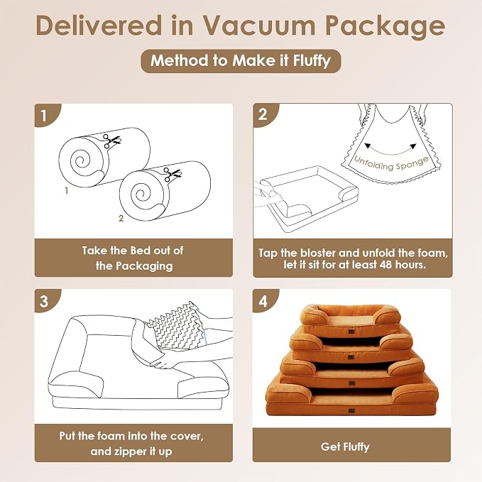 EHEYCIGA Orthopedic Dog Beds for Large Dogs, Waterproof Memory Foam Large Dog - Image 7