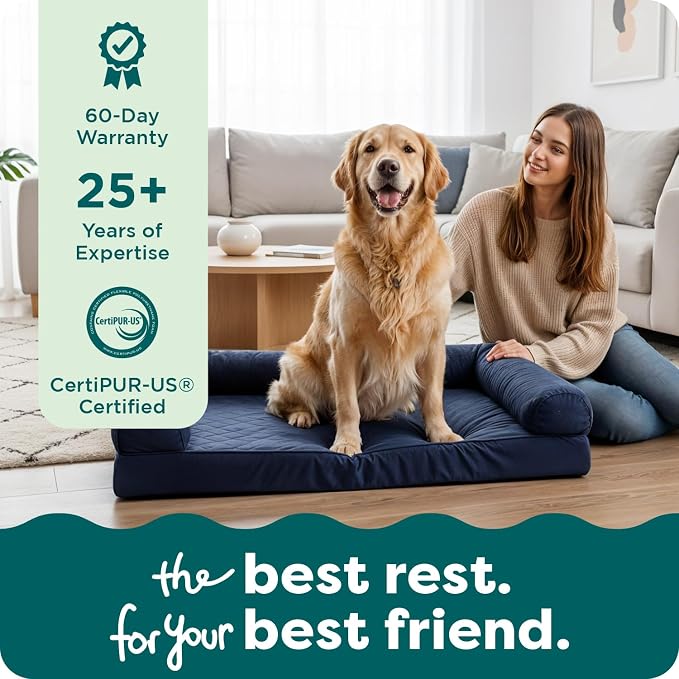 Furhaven Orthopedic Dog Bed for Large Dogs w/ Removable Bolsters & Washable - Image 9