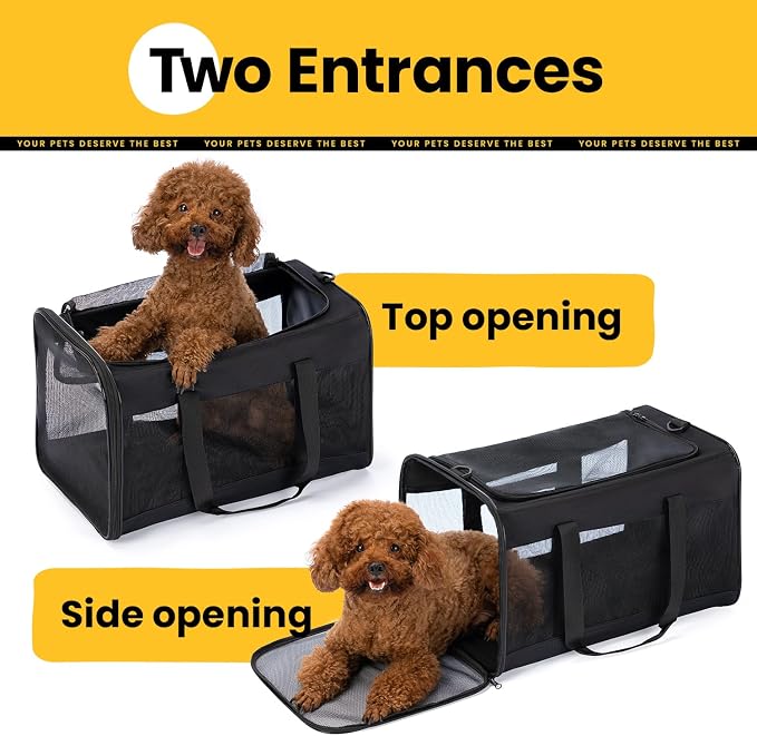 Dog Carrier Bag, Soft-Sided Pet Carriers - Image 3