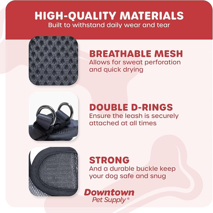 Downtown Pet Supply Step in Dog Harness No Pull, Charcoal - Image 4