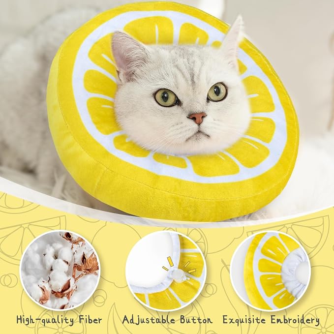ANWA Adjustable Cat Cone Collar Soft, Cute Cat Donut Collar After Surgery - Image 4
