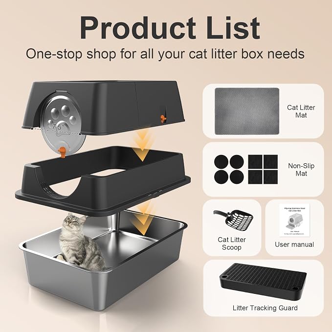 Stainless Steel Litter Box - Image 6