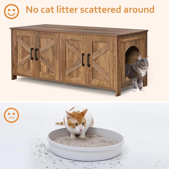 Homhedy Cat Litter Box Enclosure - Image 4