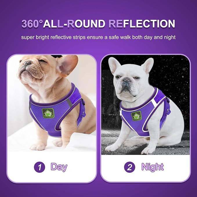 FEimaX Dog Harness and Leash Set, No-Pull Breathable Soft Mesh Puppy Vest - Image 4