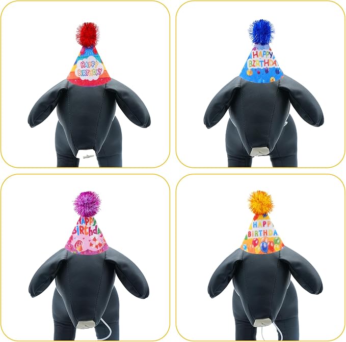 6pcs/Pack Mini Dog Happy Birthday Hats Party Hats - Image 4