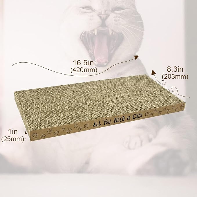 AccEncyc Cardboard Cat Scratcher Pads Cat Scratching Board - Image 2