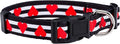 Native Pup Valentine’s Dog Collar- Valentines Day Pet Collars- Valentine Girly by NativePup