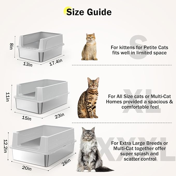 Stainless Steel Litter Box Extra Large - Image 5