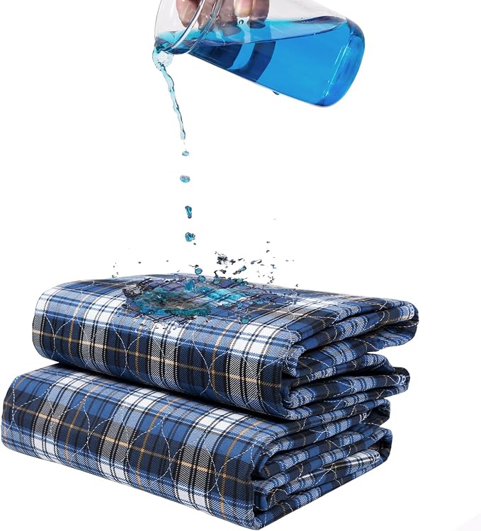 Non-Slip Bed Pads for Incontinence Washable, Waterproof Bed Pads, Adult by Brosive