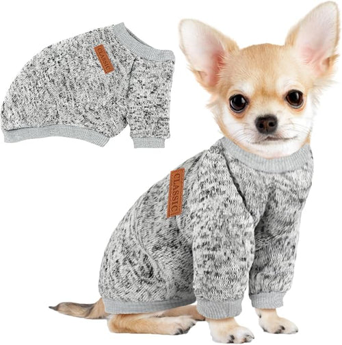 1 Pc Dog Sweaters for Small Dogs Girl Boy Winter Fleece Clothes Warm Soft Dog by BAOBICUTE