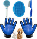 5 Piece Dog Grooming Brush Set by NVNAN