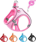 XXS Pink Soft Mesh Dog Harness and Leash Set, No Escape Puppy Harnesses by Unknown