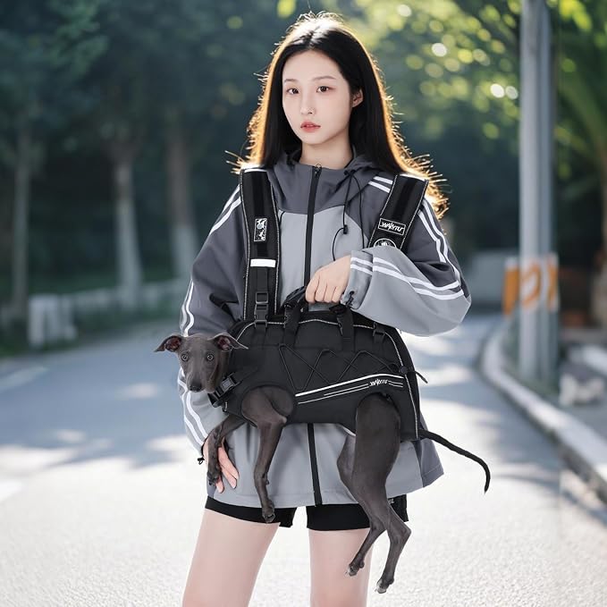 Dog Lift Harness for Small Dogs, Dog Backpack Carrier, Adjustable Padded - Image 9