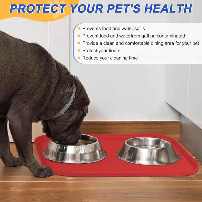 Silicone Pet Feeding Mat with Raised Edge - Image 5