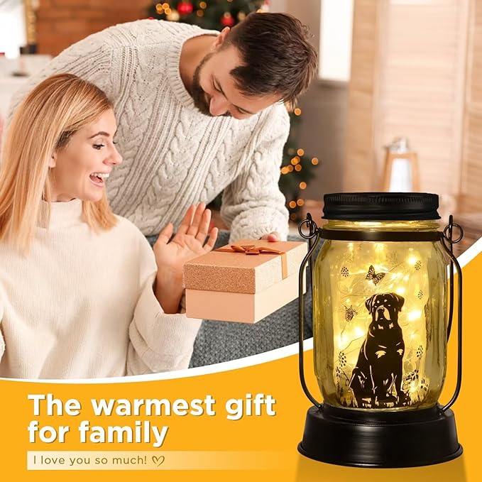 kyoryuger Rottweiler Gifts for Women/Men Rottweiler Solar Lanterns Dog Mom - Image 6