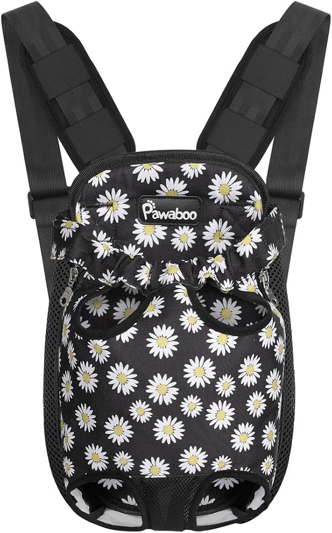 Pawaboo Pet Carrier Backpack, Adjustable Pet Front Cat Dog Carrier Backpack by Pawaboo