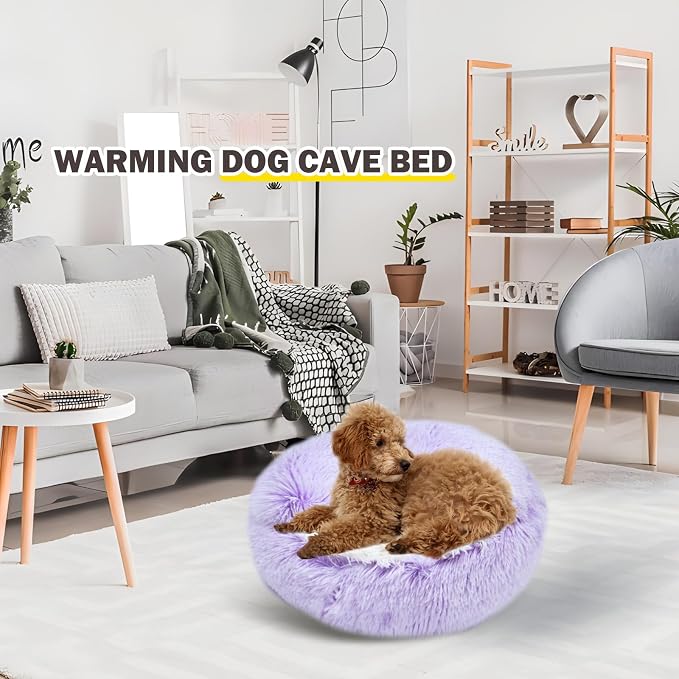 Cat Bed for Indoor Cats, Calming Cozy Cave - Image 6