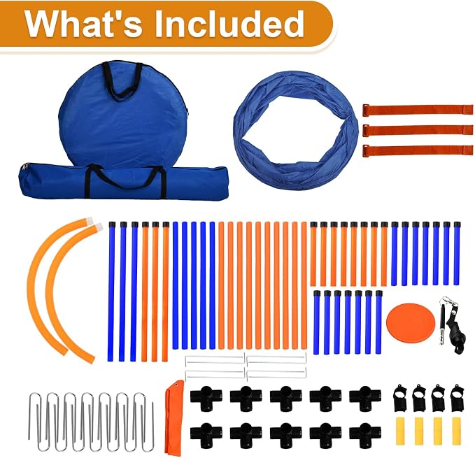 Agility Training Equipment for Dogs, Dog Agility Course Backyard Set Include - Image 7