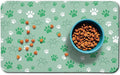 Dog Food Mat, Absorbent Water Bowl Mats Cat Pet Feeding Placemats Green 16 * 24 by Zoeeya