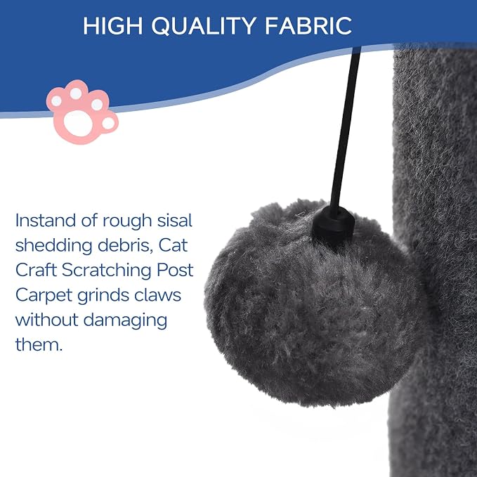 Cat Craft Cat Scratching Post Carpet Scratching Post 41" - Image 5