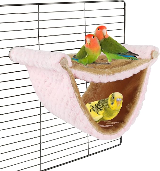 BWOGUE Winter Warm Bird Nest Bed Hanging Hammock Snuggle Hut Parrot House Tent by BWOGUEPetHome