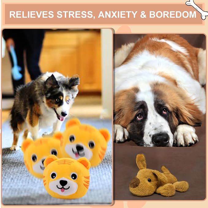 BABORUI Interactive Dog Toys Tiger, Jumping Squeaky Dog Toys - Image 4