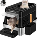 URPOWER Stainless Steel Cat Litter Box by URPOWER