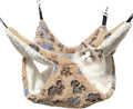Cat Hammock for Cage, Soft Warm Hanging Bed for Kitten, Guinea Pig, Chinchilla by OINEEDU