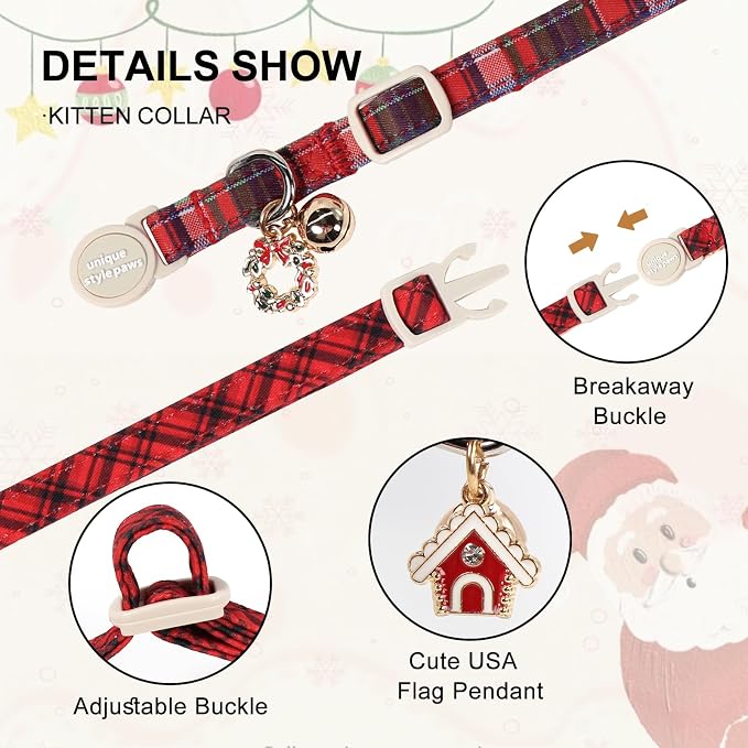 Unique Style Paws Kitten Collars, Cute Cats Collar - Image 3