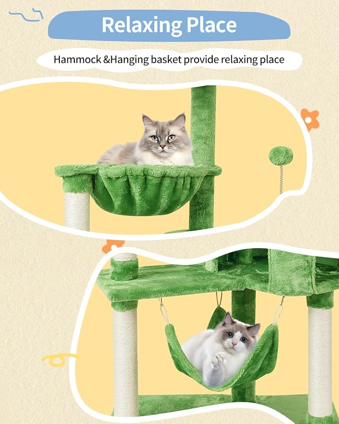 KIYUMI Cat Tree Cat Tower Condo - Image 4