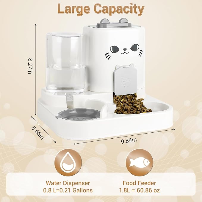 2-in-1 Gravity Pet Feeder & Water Dispenser - Image 3