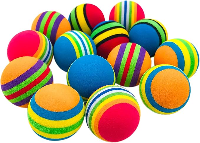 PET SHOW 15pcs 1.4" Interactive Cat Toy Balls by PETSHOW