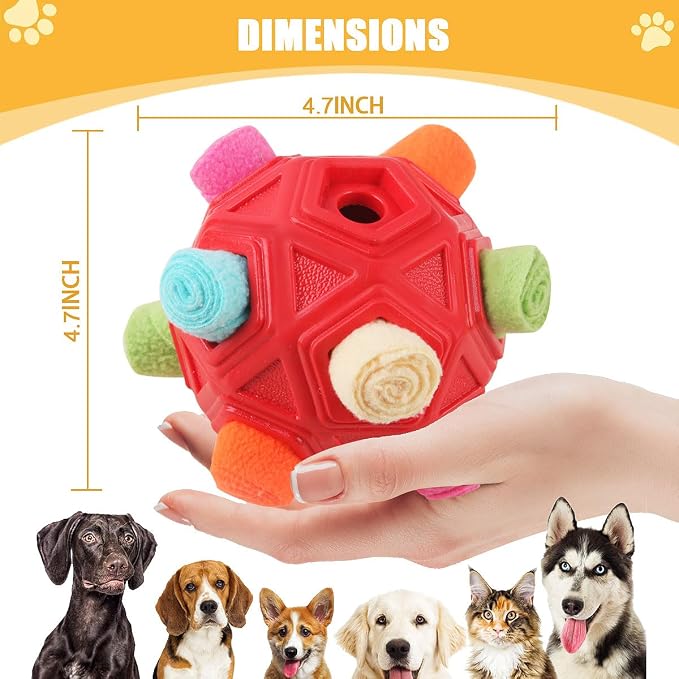 Dog Snuffle Ball-Interactive Puzzle Dog Toys Encourage Natural Foraging Skills - Image 4