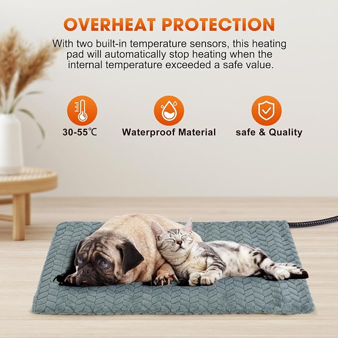 GASUR Heated Dog Bed, Waterproof Cat Heating Pad - Image 8