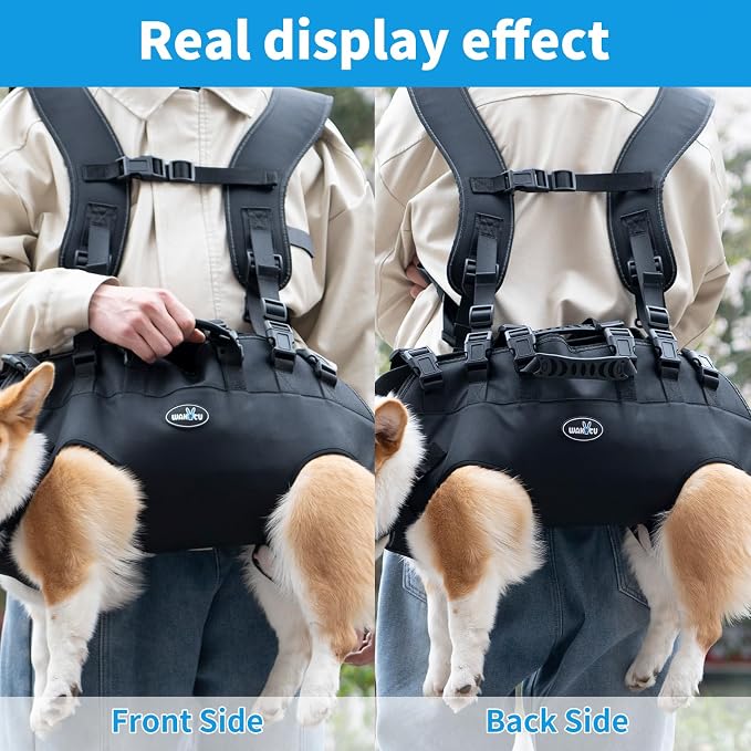 Dog Lift Harness Sling Carrier for Dogs Hind Leg Stair Support Old, Joint - Image 3