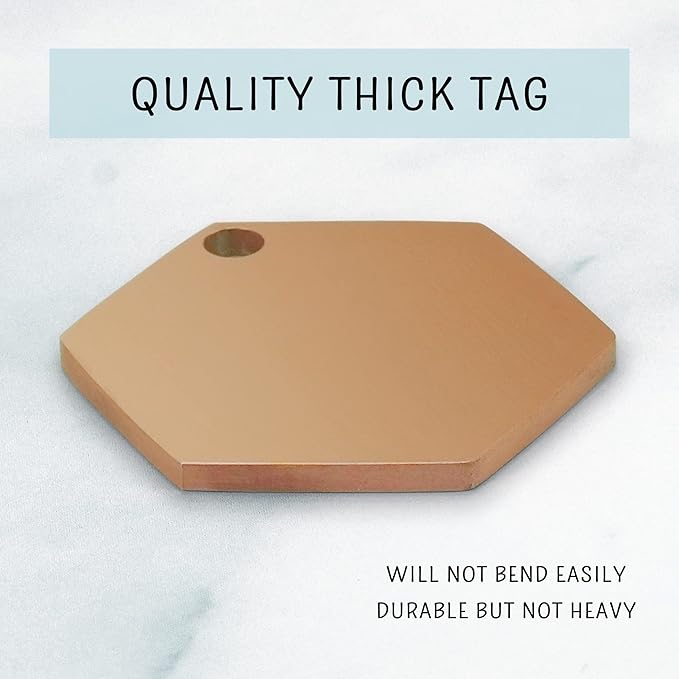 Ultra Joys Personalized Hexagon Dog Tag - Image 7