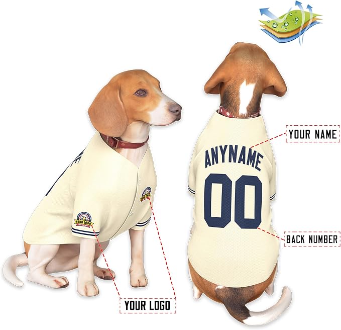 Custom Dog Baseball Jersey - Image 3