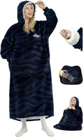 Mewaii Wearable Blanket Hoodie for Adults, Warm Sherpa & Soft Flannel Long by Mewaii
