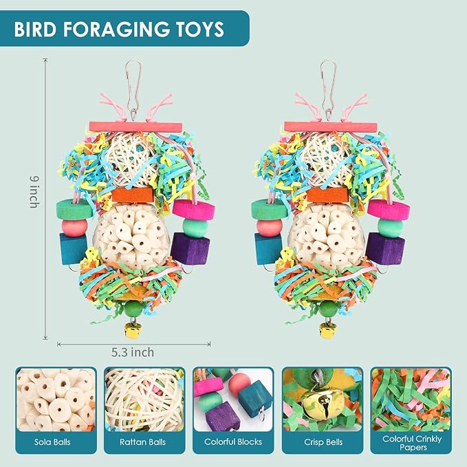 BBjinronjy Bird Toys, Love Birds, Budgie and Other Small Birds - Image 3