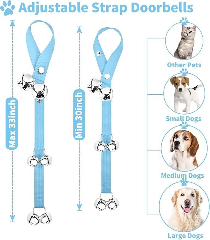 2 Pack Dog Doorbells, Pet Training Bells - Image 4