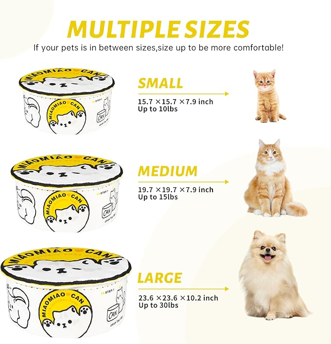寵幸 Ramen Noodle Dog & Cat Bed, Keep Warm and Super Soft Creative Pet Nest - Image 6