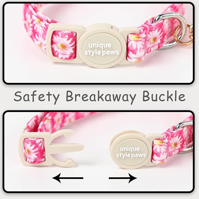 Unique style paws 2 Pack Spring Summer Kitten Collar Breakaway - Image 3