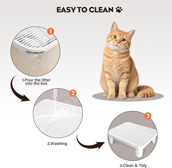Adjustable Cat Step Ramp, Double Layer Litter Box Step - Image 6