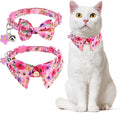 Cat Collar Breakaway with Bells, Small Cat Collar with Bow by DILLYBUD